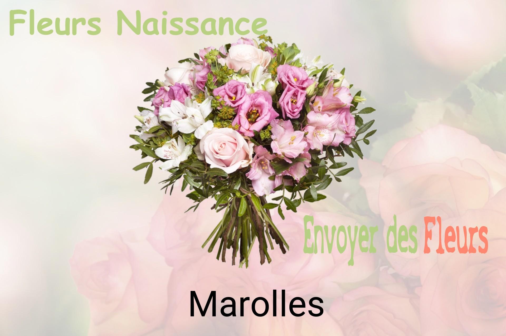 Bouquet de fleurs de naissance livré à Marolles